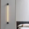 Applique murale nordique à Luminescence à 360 degrés, longue ligne, lumière douce, Tube néon LED en Silicone tissé moderne pour chambre à coucher