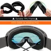 Kayak Goggles Kış Kar Sporları Erkekler İçin Anti Sis UV Koruması Kadınlar Gençlik Değiştirilebilir Lens Premium 231109