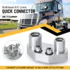 AC-Kompressor-Adapter, A/C-Schnellverbinder, 6061 T6 Aluminium, poliert, Ersatz für Sanden SD7B10 7176 PQY-OFG39