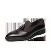 Moda negócios vestido masculino clássico couro ternos deslizamento-on oxfords sapatos festa borla designer sapatos 230410 gai gai gai