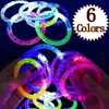 LED RAVE Toy 10st/Bag 6 Color LED -armband blinkande glöd leksak neon ljus upp barn födelsedagsfest gynnar behandla gästgåvor goodie väska påfyllare 231109