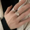 Paarringe natürlicher asymmetrischer glatter ovaler Ring geometrischer Schmuck zur Wiederherstellung alter Weisen Ohrstecker Ringe Freundschaftsringe Paarringe für Frauen Bandringe