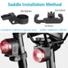 Другие спортивные товары Sectyme A8pro Велосипедный задний фонарь Сигнализация Тормозная сигнализация Беспроводной пульт дистанционного управления USB-зарядка Охранный задний фонарь для велосипеда 231109