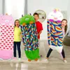 Sacs de couchage Sac de dessin animé pour enfants enfants Animal doux paresseux sacs de nuit bébé en peluche poupée oreiller sac de couchage pour garçons filles cadeau d'anniversaire 231109