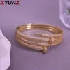 Bangle 3 STKS Trendy Luxe Stapelbare Bangle Voor Vrouwen Bruiloft Volledige AAA Kubieke Zirkoon Kristal CZ Regenboog Armband Partij Sieraden 231109