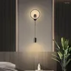 Wandleuchte ZK50 Nachttisch Schlafzimmer Nordic Einfache Kreative Hängende Linie Korridor Wohnzimmer Hintergrund Dekoration