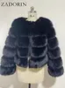 Pelliccia da donna Pelliccia sintetica ZADORIN Manica lunga Pelliccia di volpe sintetica Cappotto Donna Inverno Moda Spessa Cappotti di pelliccia caldi Capispalla Giacca di pelliccia finta Abbigliamento donna 231109