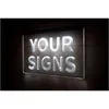 Autre éclairage intérieur Vos signes LED Strip Lights Light Sign Night Custom Design Drop Gravure 3D En gros Décoration de la maison Boutique Bar DHZ7A