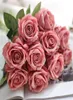 2020 neue Seide Künstliche Blume Rose Pfingstrose Kamelie Gefälschte Rose Blume Köpfe für Hochzeit Weihnachten Party Dekorative Flower8606203