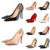 2024 Femmes Designer Luxurys Talons Femmes Robe Chaussures So Kate Talon Haut En Cuir Verni Mode Ronde Bouts Pointus Pompes Mocassins En Caoutchouc taille 35-44