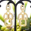 Boucles d'oreilles pendantes Siscathy luxe cubique Zircon pendentif suspendu pour les femmes fête de mariage anniversaire bijoux cadeaux de saint valentin