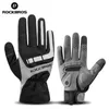 Gants de cyclisme ROCKBROS écran tactile automne hiver thermique coupe-vent vélo garder au chaud épais Sport gant vélo accessoires 231109