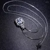 Łańcuchy moda korea senior samica prosta z cyrkonem diamentowym wisiorek wiszący łańcuch łańcuch szyi