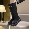 Boots Brand Shoes for Women Brand Platform High Boots Fashion Slim Chunky Heels Over The Knee Boots Women's Party Boots 231110