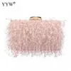 Avondtassen dames tassel koppelingsportemonnee avondtas bruiloft banket elegante vrouwelijke abrikoos handtas feest schoudertas caddice luxe cluthes 230410