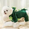 Dog Apparel Cat Dinosaur Costume Multifunctional Halloween Dinosaur Costume Dog Cat Christmas Costume Pet Clothes for Puppy Kitten Red Green 231110