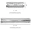 Werkzeuge Sechseckiger Grill Pelletrohr Campingzubehör Geräucherter Edelstahl Grill Perforiertes Netz Küchenzubehör Gewürz
