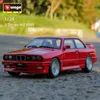 航空機modle bbrago 1 24 m3 e30 1988 3シリーズスーパーカーアロイカー静的ダイキャスト車