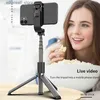 Selfie Monopiedi Telecomando Bluetooth Selfie Stick con supporto per treppiede pieghevole Supporto per IOS Android iPhone 12 Pro Fotocamere Gopro Q231110