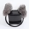 Ear Muffs Russian Women Winter 100% Real Rabbit Päl Earmuffs Winter Girls Plysch Rabbit Päl Ear Muffs Thermal Lady Warm Rabbit Päl Earmuff 231109