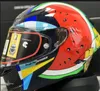 Helme Integralhelm PISTA RR GP Graffiti Motorradhelm Antibeschlagvisier Mann Reiten Auto Motocross RennmotorradhelmNOTORIGINALhelm