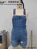 Women's Jumpsuits Rompers Sexy Fashion Washed Denim Shorts Women's 2022 Summer New Denim Overalls Short Jeans Pants 410&3