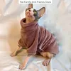 Hondenkleding Winter Kattenkleding Voor Sfinx Warme Hoodies Huisdieren Dikkere jas Kittens Mopshond Jas Chihuahua Herfst Dubbelzijdig Plus Fluweel