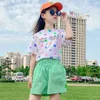 S Girls 'Summer Set Baby Short Sleeve T-shirtloo's Korte mouw Tweede stuk kinder schattige kleding 4 6 8 10 12 230410
