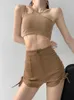Damskie dżinsy Summer moda młoda dziewczyna elastyczne dżinsowe szorty seksowne kobiety swobodne zielone trend sznurka wysoka talia
