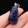 Pendant Necklaces Natural Irregular Stone Pendants Polished Lapis Lazuli Necklace Accessories For Jewelry Making Bracelet Crystal Charms