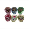 Cross-border ashtray Halloween Skull new color ghost head resin ashtray color print pattern transparent ashtray in stock