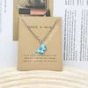 27 Styles Bohemian Multicolor Butterfly Pendant Necklace Ins Ladies Alloy Chain Necklaces Jewelry Gift With Card