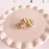 Boucles D'oreilles De Noël Arbre Mignon Acrylique Décorations Ornement Pour Femmes Fille Bijoux Cadeau