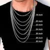 Passera diamanttestare Hip Hop 7mm VVS 925 Silver Moissanite Pendant Halsband Tennis Cuban Link Chain