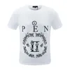 Hot Phillip Plain T-shirts Designer Druk PP Skull Diamond T Shirt krótkie rękawie Brown Bear Brand Tee O-Neck Wysokiej jakości czaszki Tshirt Streetwear 1017