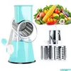 Fruit & Vegetable Tools Fruit Vegetable Tools Manual Rotary Cheese Grader For Cutter Potato Slicer Mandolin Mti-Function Chopper Kitch Dhsok