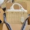 Crochet Designer Bag Moda 3 Cores Vintage Straw Bags Shopping Totes Alta Qualidade Atacado Summer Luxury Beach Handbag Travel Bolsas de Grande Capacidade