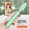 Monopiedi per selfie Stabilizzatore per smartphone portatile Bluetooth Telefono cellulare Selfie Stick con treppiede per supporto luce di riempimento per iPhone Q231110