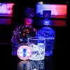 Tafelmatten 5 stks LED -fles lichtstickers Mini Glow Kerstmis Kerstmis Nachtclub Bar Party Vaas Decoratie Glorifier Drinkbeker Mat