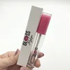 Bouteilles de brillant à lèvres rondes transparentes Tubes vides de brillant à lèvres de 6 ml avec logo personnalisé et boîtes Conteneurs d'emballage cosmétique en plastique entier270o