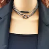 Chains Multi-layer Chain Choker Women Necklace Long Bar Metal Silver Color Collar On The Neck Double Jewelry