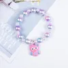 Brin 1 Pcs Mignon Coloré Dessin Animé Animal Forme Acrylique Bracelets Perles De Mode Enfants Jouet Bijoux Accessoires Pour Fille Cadeau D'anniversaire