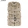 Женский искусственный мех OFTBUY, весенний настоящий жилет, женская зимняя куртка без рукавов, натуральное пальто, утепленный жилет, толстая теплая уличная одежда 231109
