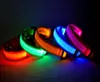 7 colori S M L Taglia Glow LED Collare per cani da compagnia per gatti Lampeggiante Illuminato Cintura in nylon Cintura per cuccioli Collari luminosi regolabili di sicurezza notturna Su6335436
