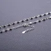 Pendentifs 925 chaîne en argent Sterling sur le cou collier pour femmes bijoux tour de cou accessoires coréen Fine décorations de corps longueur 40 45 CM