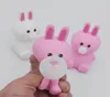 Påskfest Squeeze Toy For Kids Pink White Rabbit Children Stress ångest Relief Spit Bubbles Squeeze Toys Spring Birthday Favor1043063