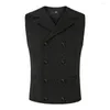 Men's Vests Mens Button Suit Waistcoat Slim Fit Formal Gothic Steampunk Victorian Cosplay Wedding Business Smart Casual Vest