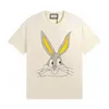 Luxury Brand Letter Mens T-shirts Famous Cartoon Animals Printing Cotton Loose Short Sleeve Tees T-shirts Pullover Men's and Women's T-shirt Couples Tees Top Clothing