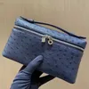 Borsa da donna nuova Borsa per il pranzo Borsa per il trucco Borsa in tela di struzzo intrecciata Zaino L19 gah41