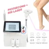 2 I 1 Supereffektiv All Body Ice Cool Painless 755nm 808nm 1064nm Diode Laser Hårborttagning Picosekund Lasertatuering Pigmentering Maskin för klinik Salong